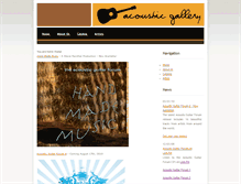 Tablet Screenshot of acousticgallery.com